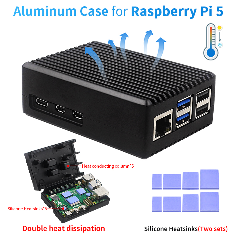 Argon One V3 M.2 Nvme Case - Raspberry Pi 5 Aluminium Alloy Case