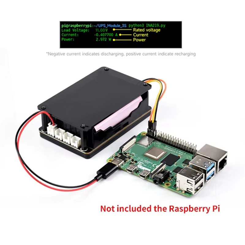 A96K-2X For Raspberry Pi 5 UPS - Raspberry Pi Uninterrupted Power Supply Ups 18650 评论和价格