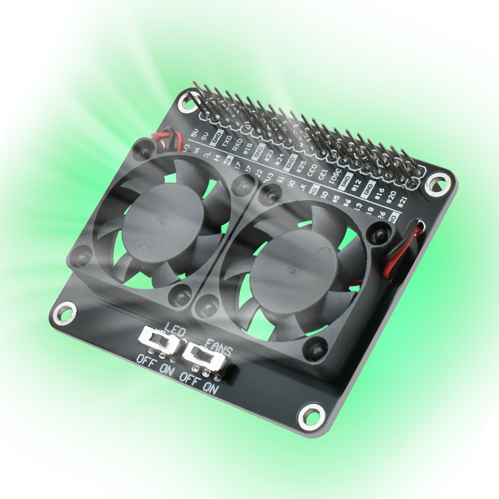 RPI Dual Cooling Fan Shield Wi - Raspberry Pi Water Cooling Kit 评论和价格